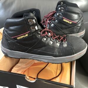 Work Shoes, steel toe, Slip resistant, Caterpillar brand, like new
